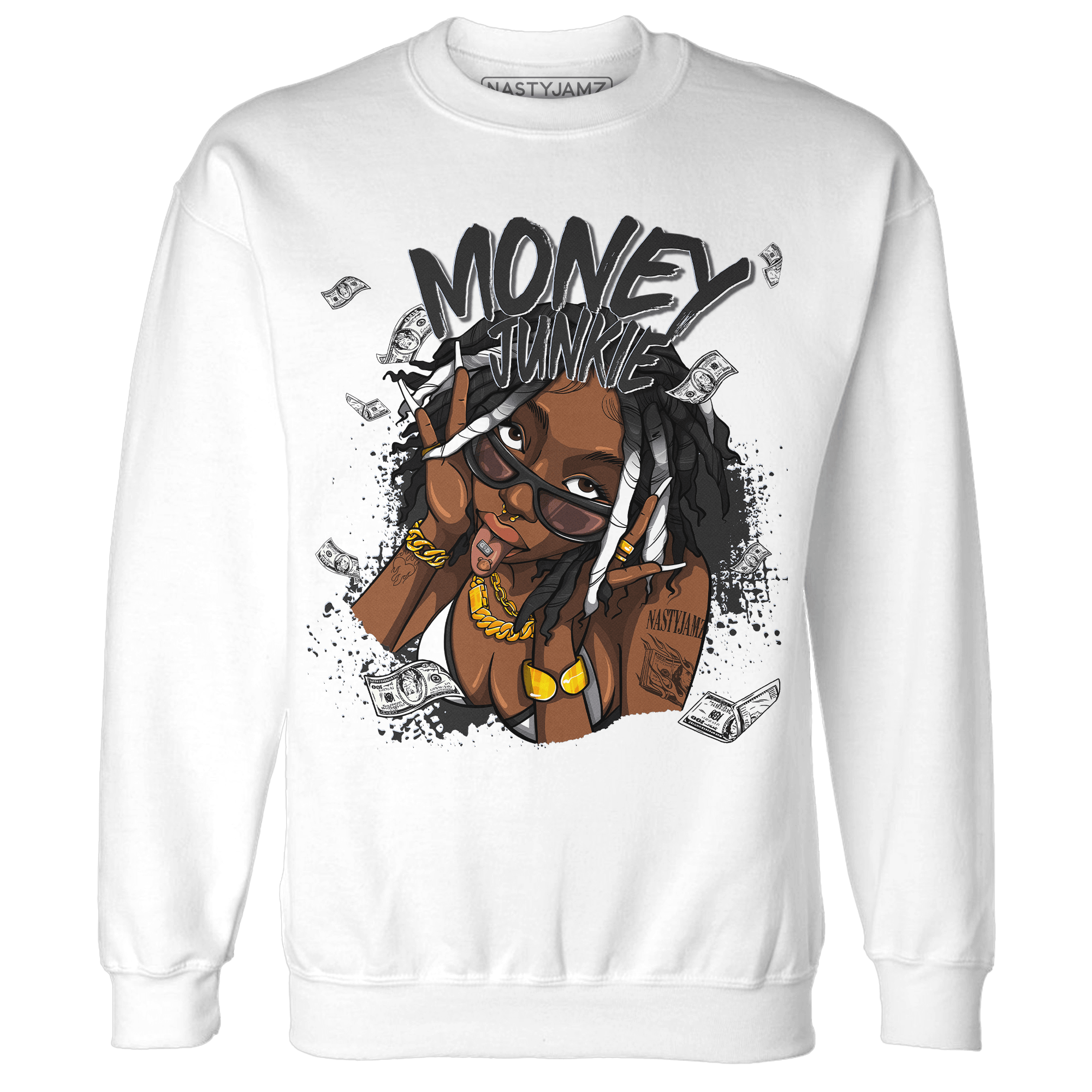 Low Space Jamz 11s Sweatshirt Match Money Junkie - NastyJamz