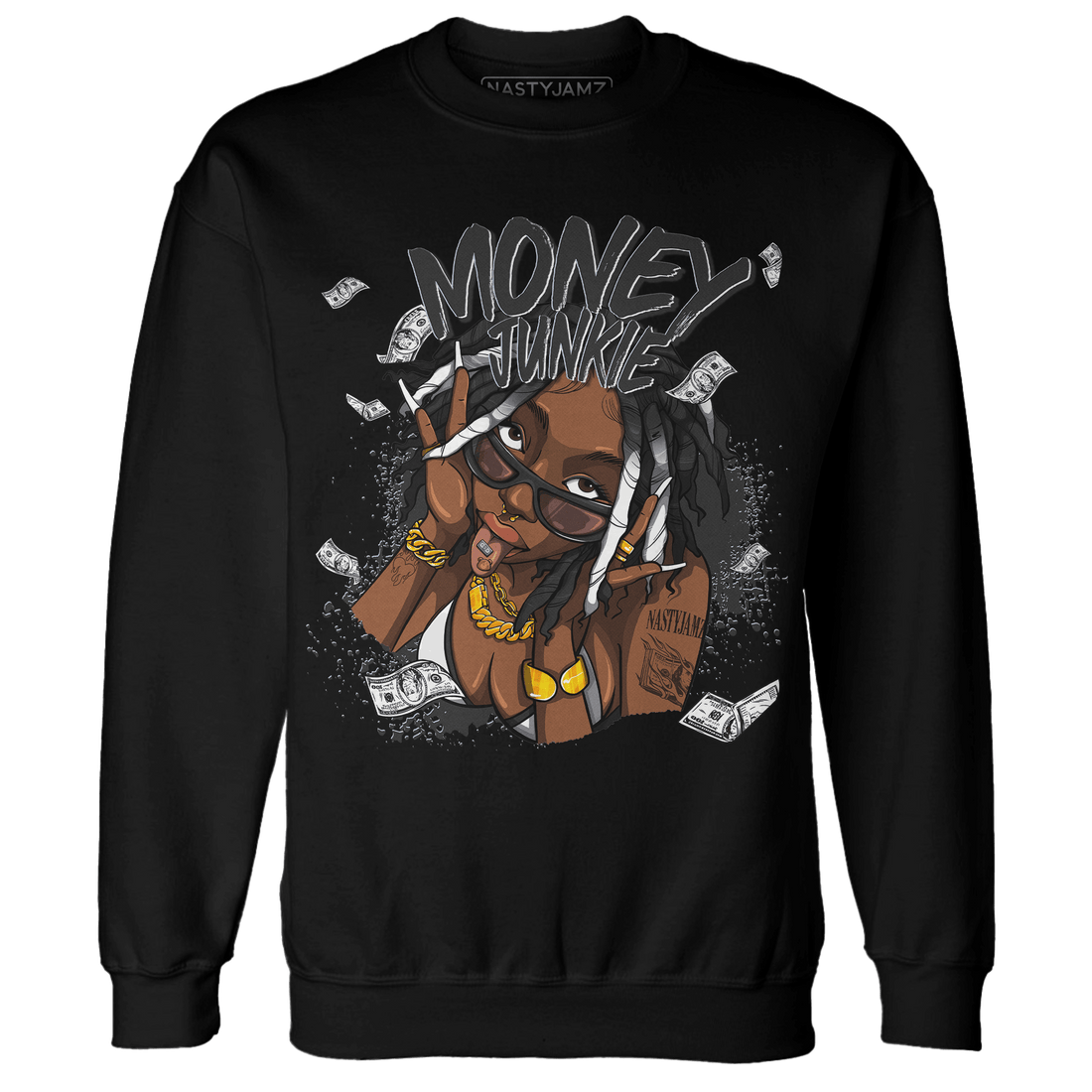 Low Space Jamz 11s Sweatshirt Match Money Junkie - NastyJamz