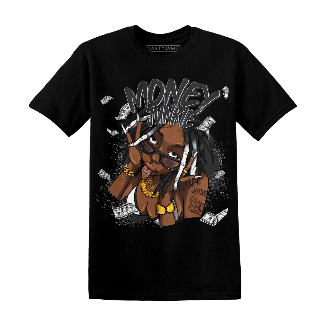 Low Space Jamz 11s T Shirt Match Money Junkie - NastyJamz