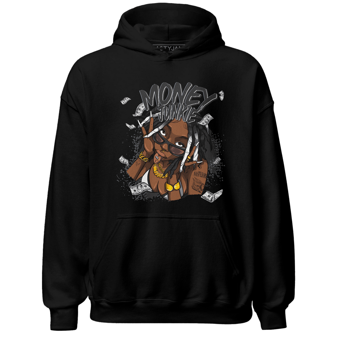 Low Space Jamz 11s Hoodie Match Money Junkie - NastyJamz