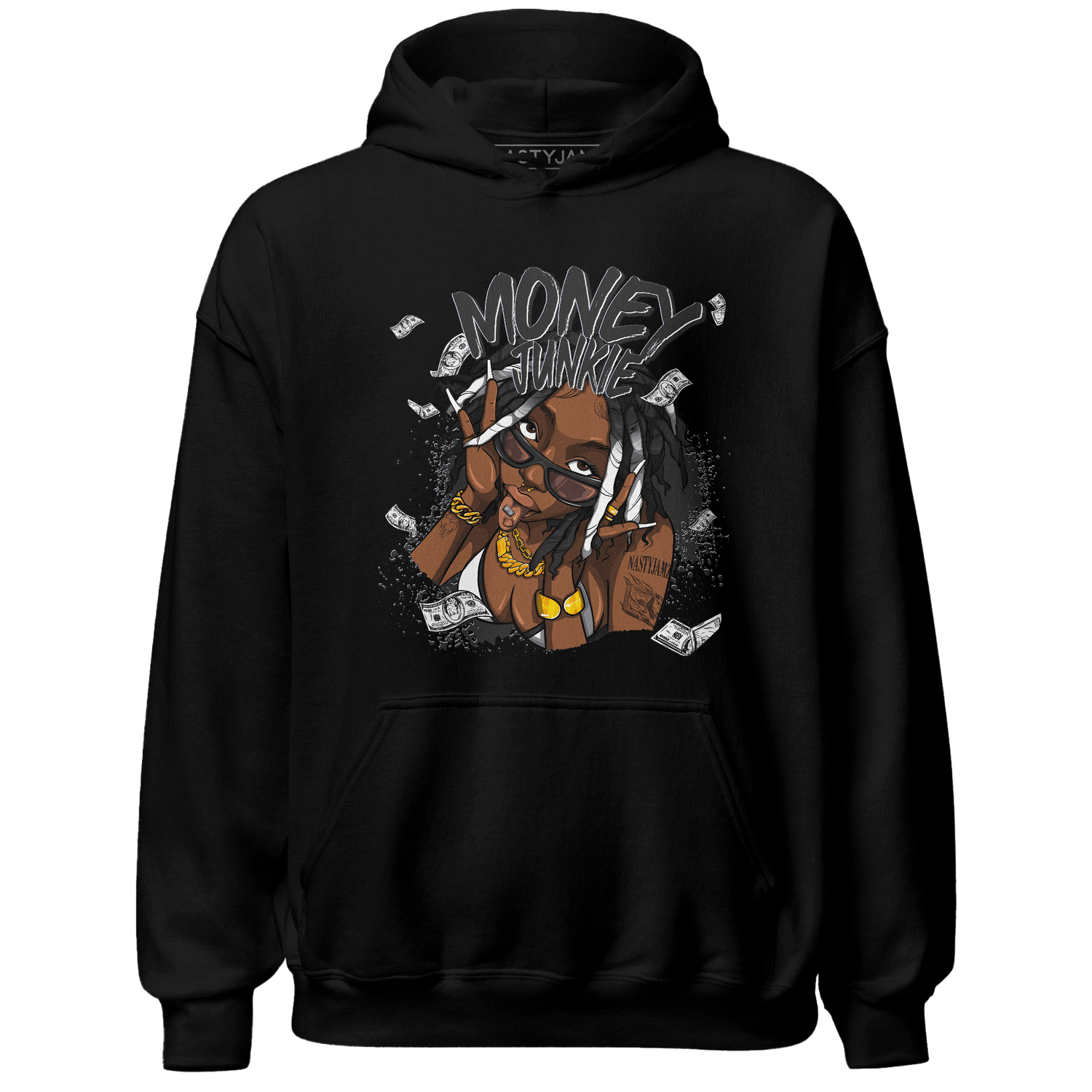 Low Space Jamz 11s Hoodie Match Money Junkie - NastyJamz