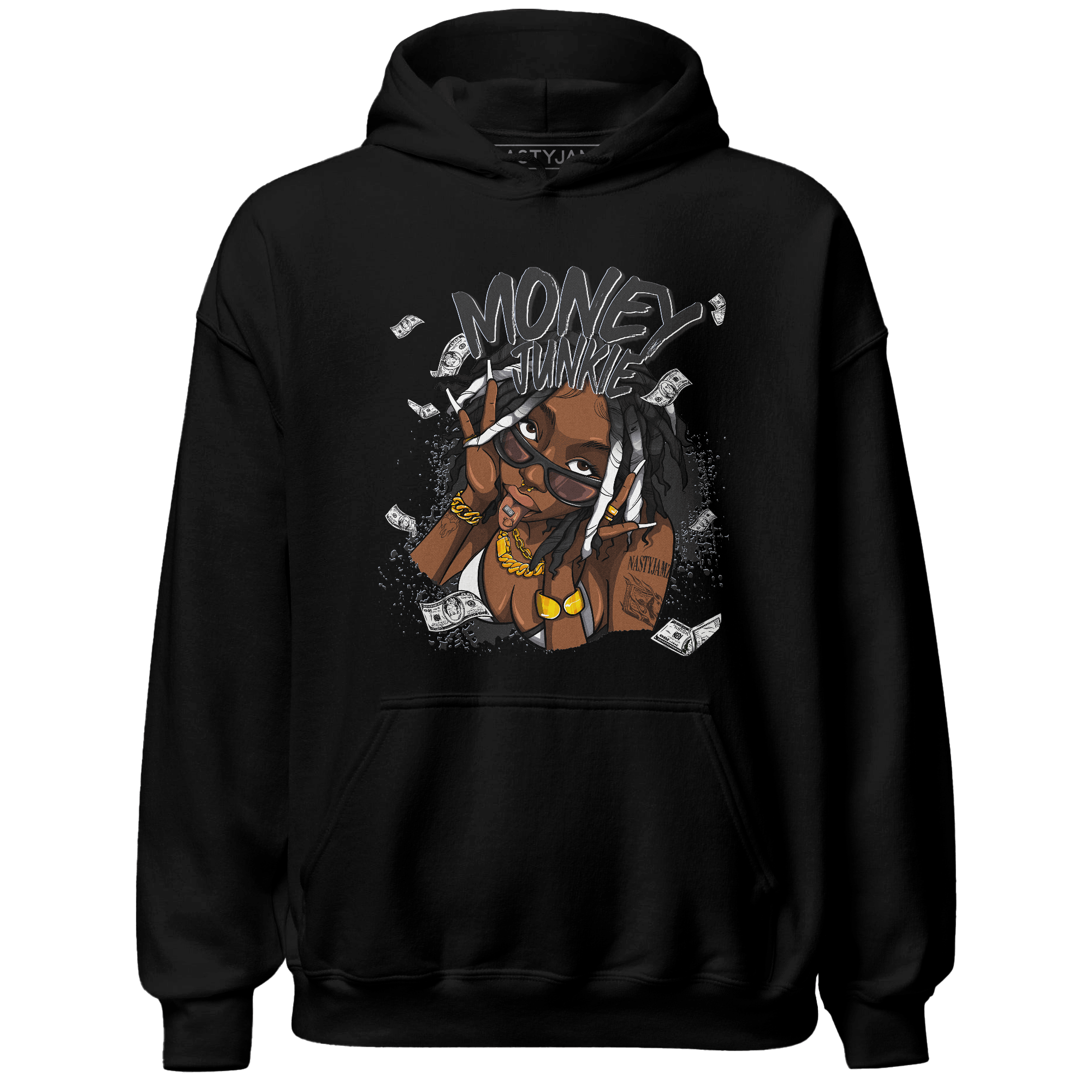 Low Space Jamz 11s Hoodie Match Money Junkie - NastyJamz
