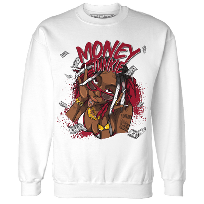 Retro Red Taxi 12s Sweatshirt Match Money Junkie - NastyJamz