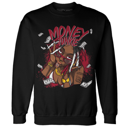 Retro Red Taxi 12s Sweatshirt Match Money Junkie - NastyJamz