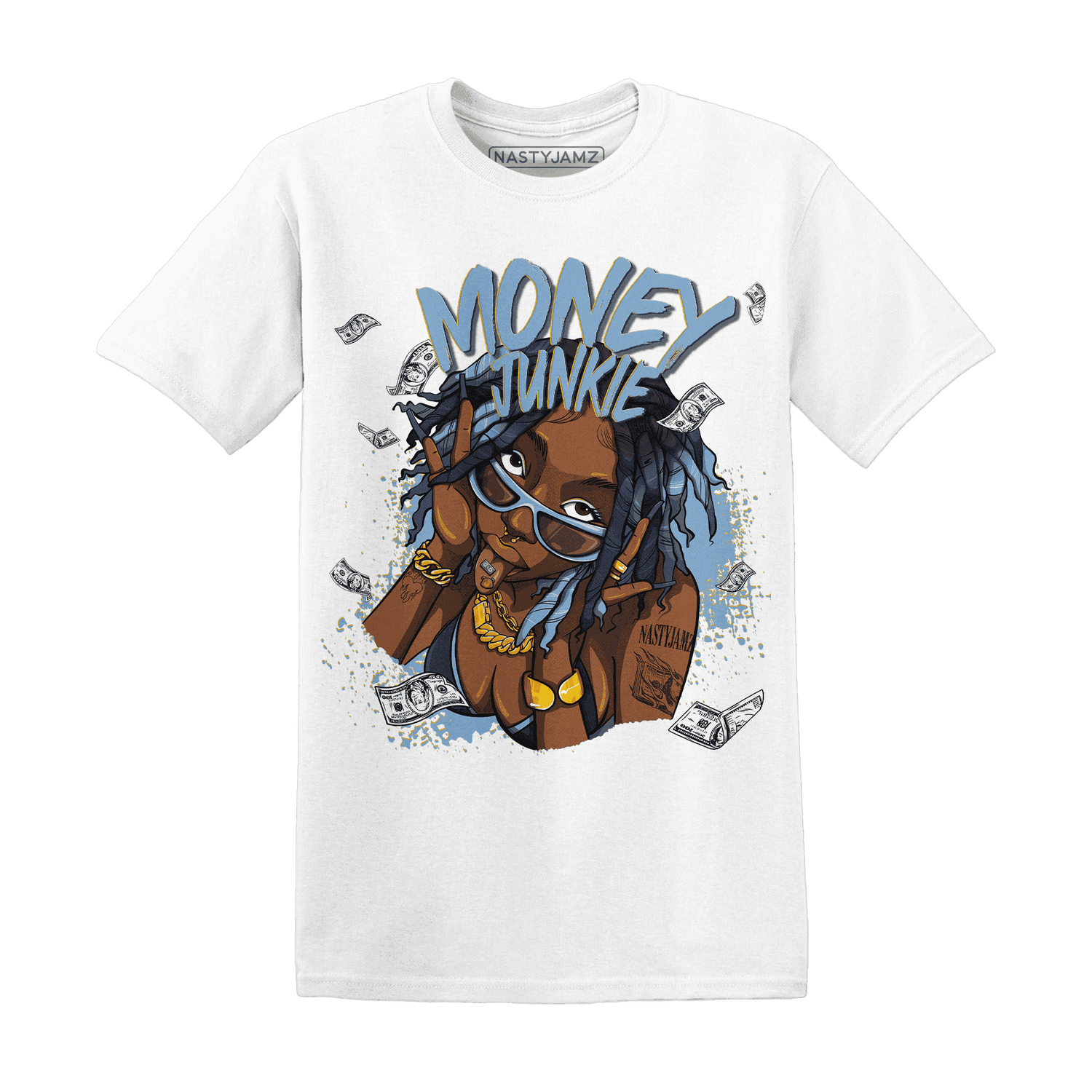 First In Flight 1s T Shirt Match Money Junkie - NastyJamz