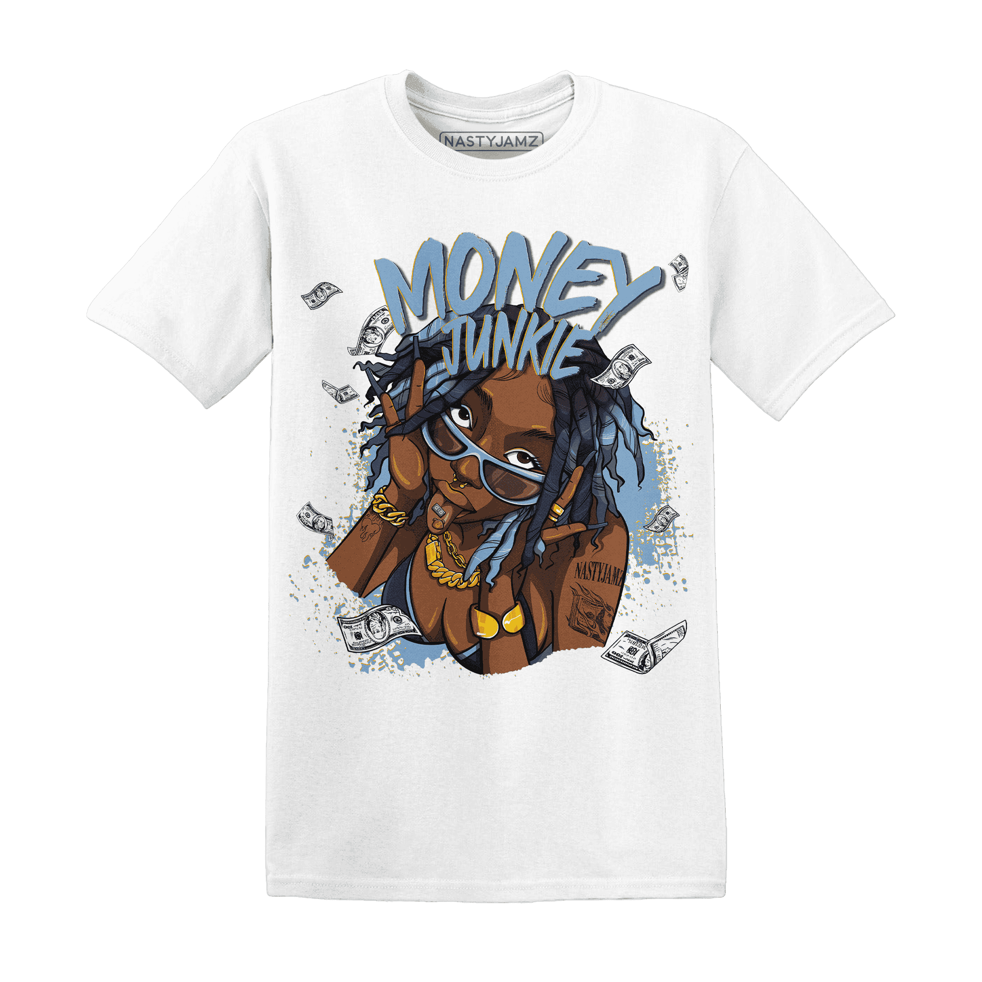 First In Flight 1s T Shirt Match Money Junkie - NastyJamz