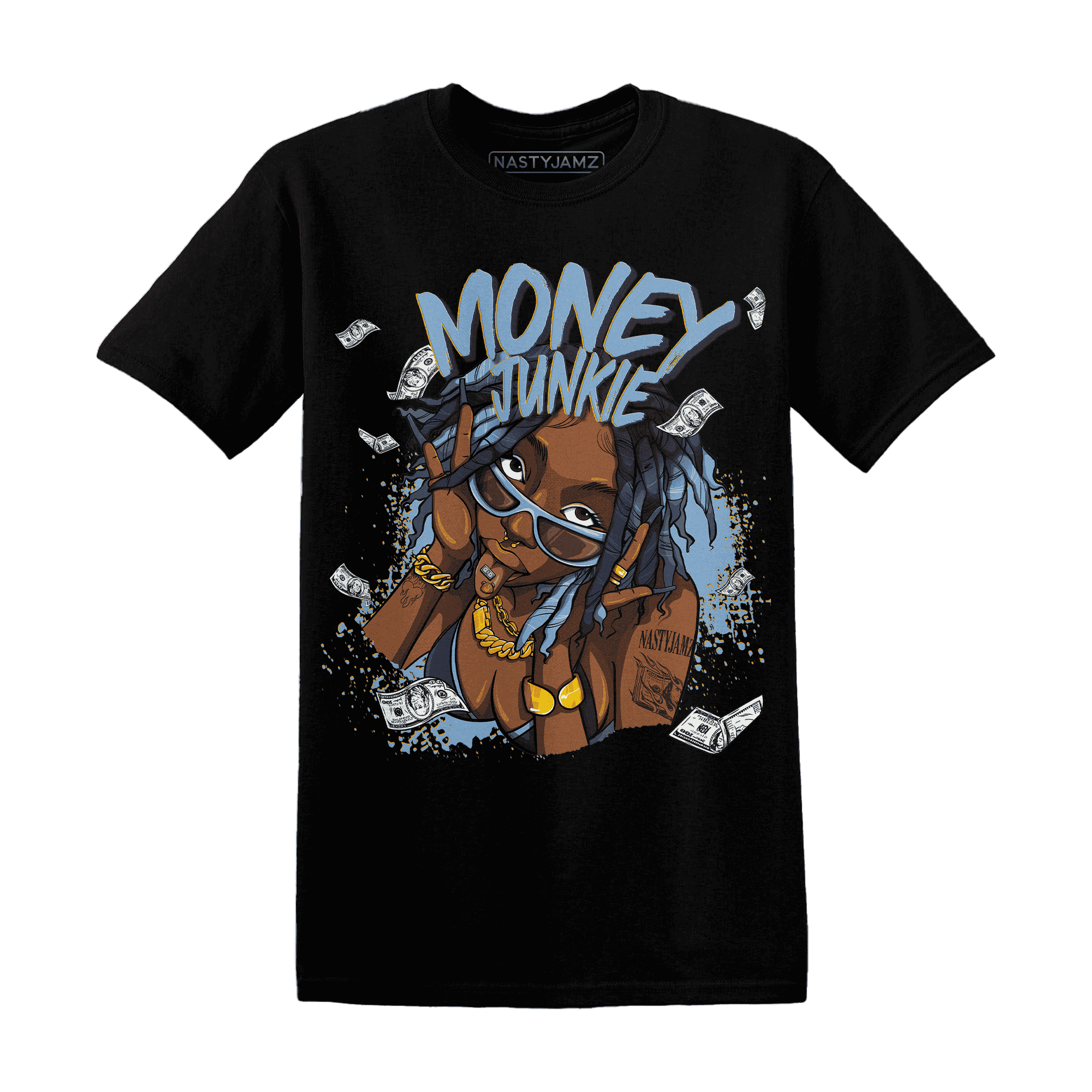 First In Flight 1s T Shirt Match Money Junkie - NastyJamz