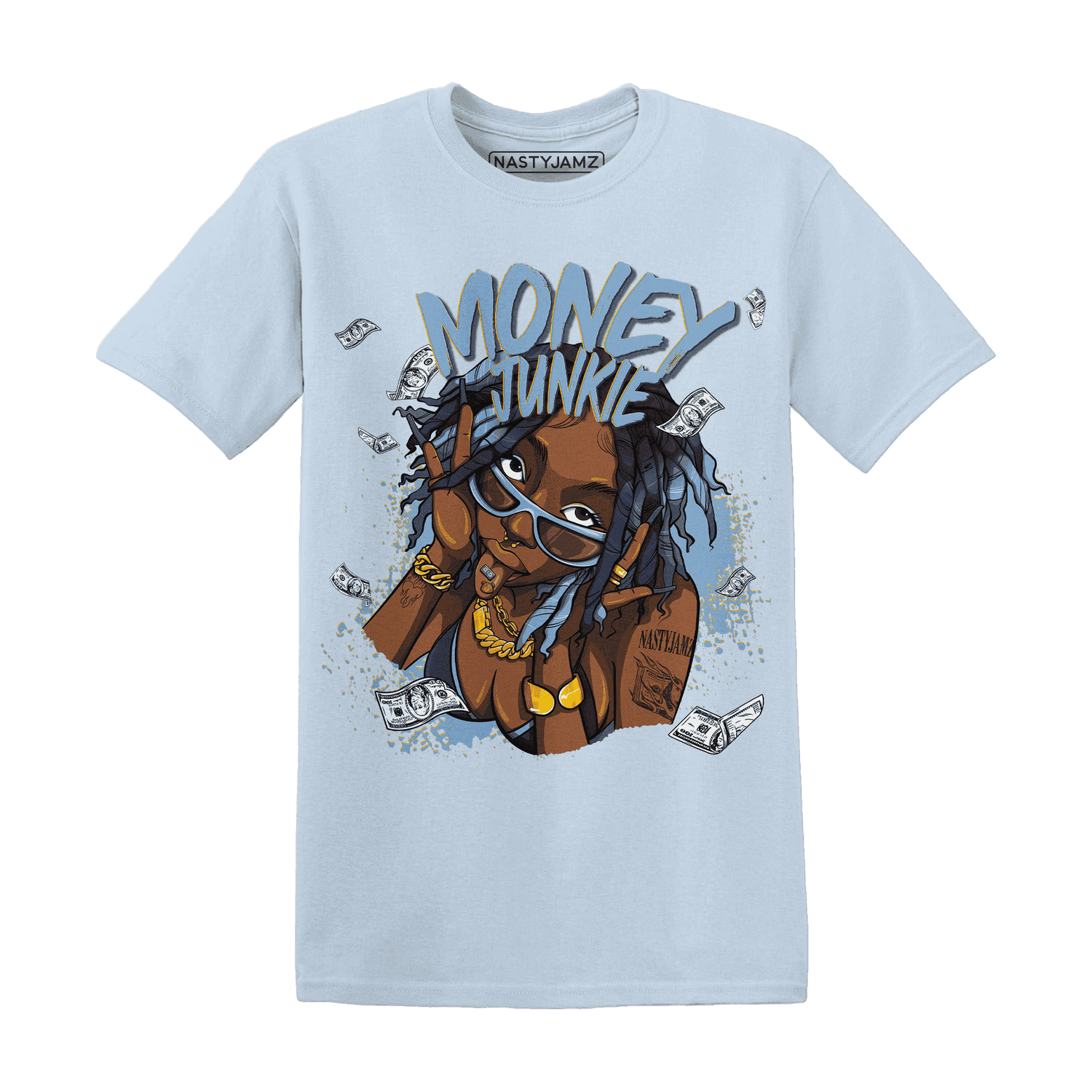 First In Flight 1s T Shirt Match Money Junkie - NastyJamz