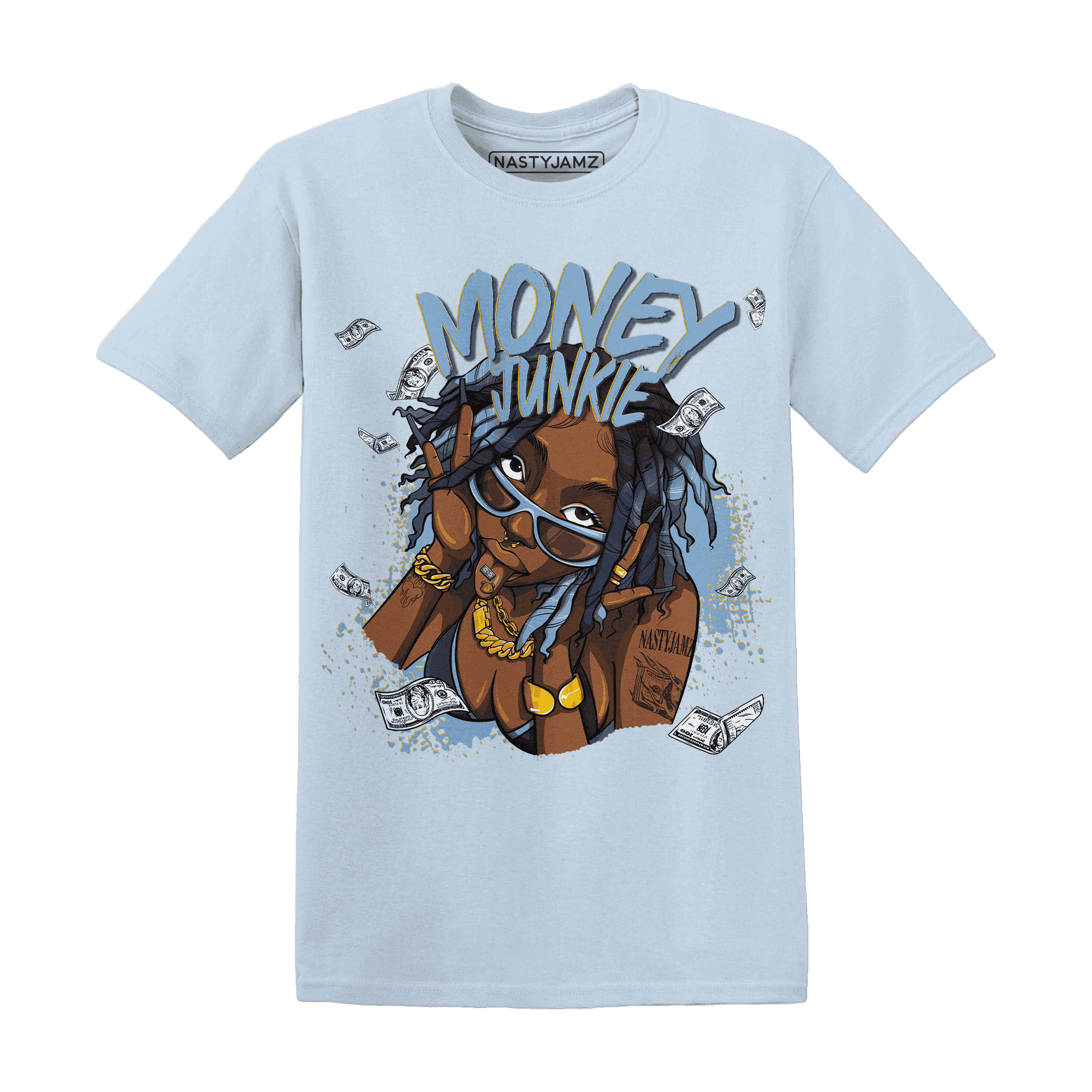 First In Flight 1s T Shirt Match Money Junkie - NastyJamz