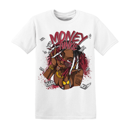 High 85 Metallic Burgundy 1s T Shirt Match Money Junkie - NastyJamz