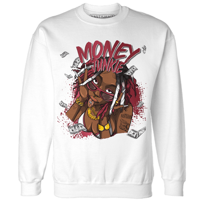 High 85 Metallic Burgundy 1s Sweatshirt Match Money Junkie - NastyJamz