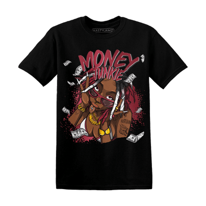 High 85 Metallic Burgundy 1s T Shirt Match Money Junkie - NastyJamz