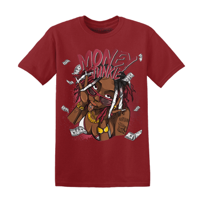 High 85 Metallic Burgundy 1s T Shirt Match Money Junkie - NastyJamz
