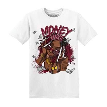 High White Team Red 1s T Shirt Match Money Junkie - NastyJamz