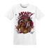 High White Team Red 1s T Shirt Match Money Junkie - NastyJamz