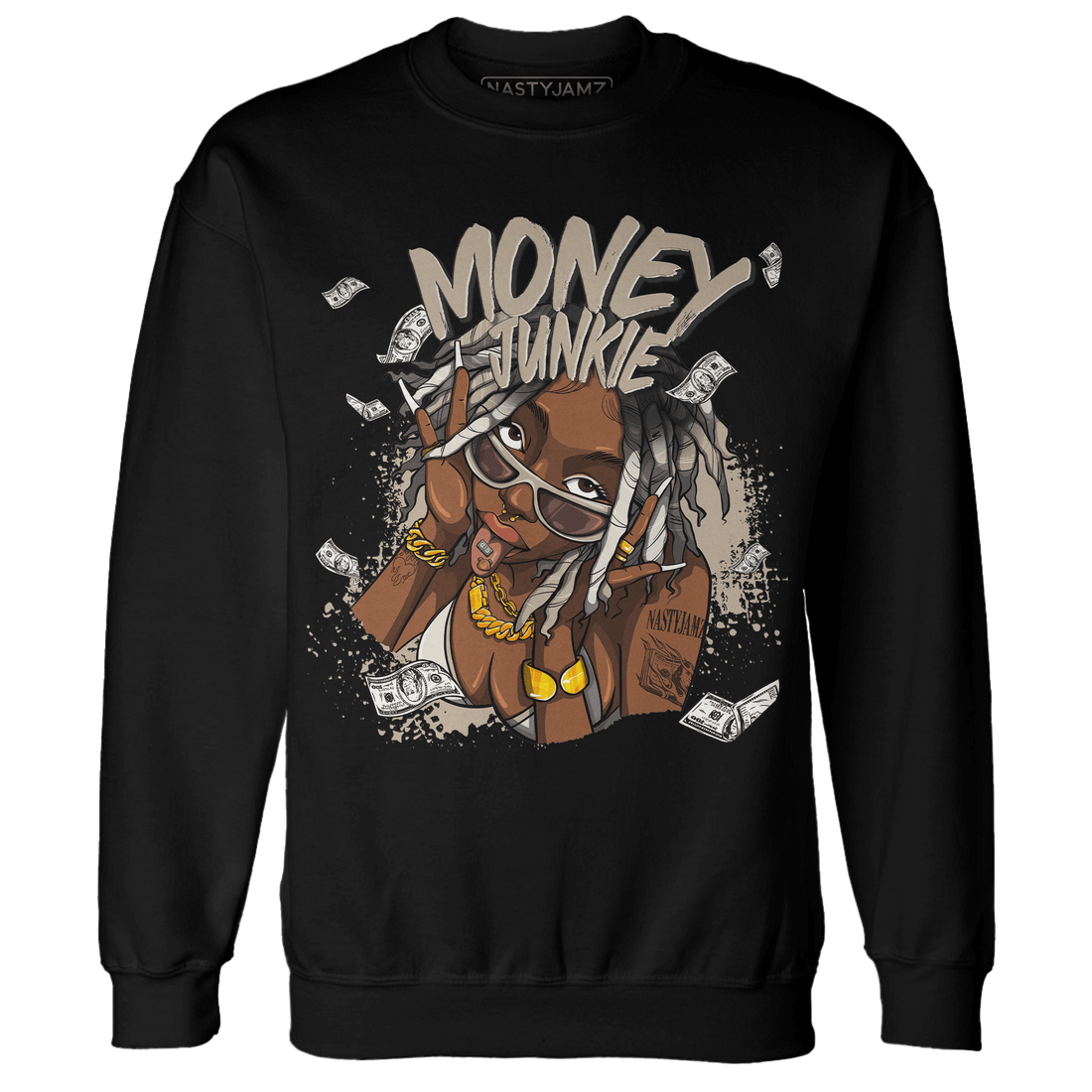 Latte 1s Sweatshirt Match Money Junkie - NastyJamz