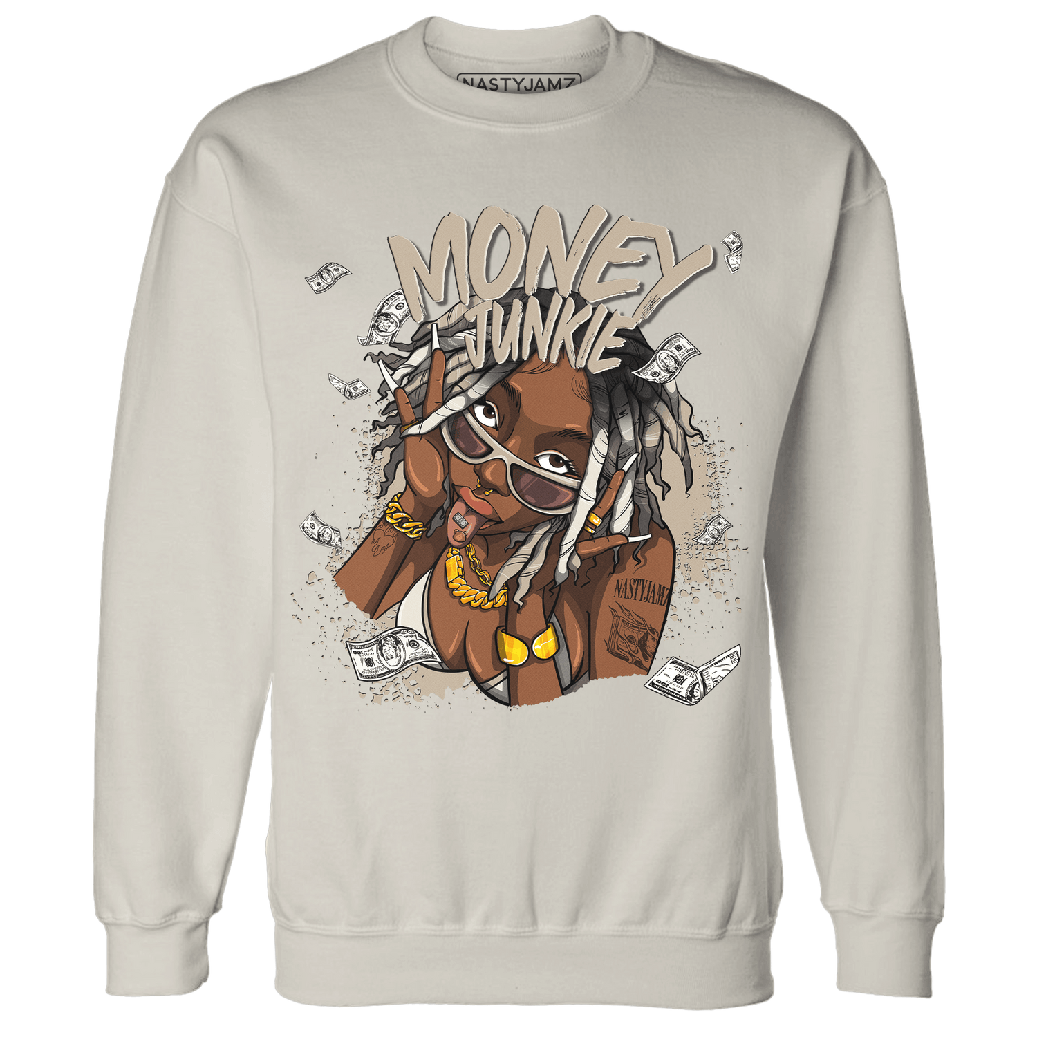 Latte 1s Sweatshirt Match Money Junkie - NastyJamz