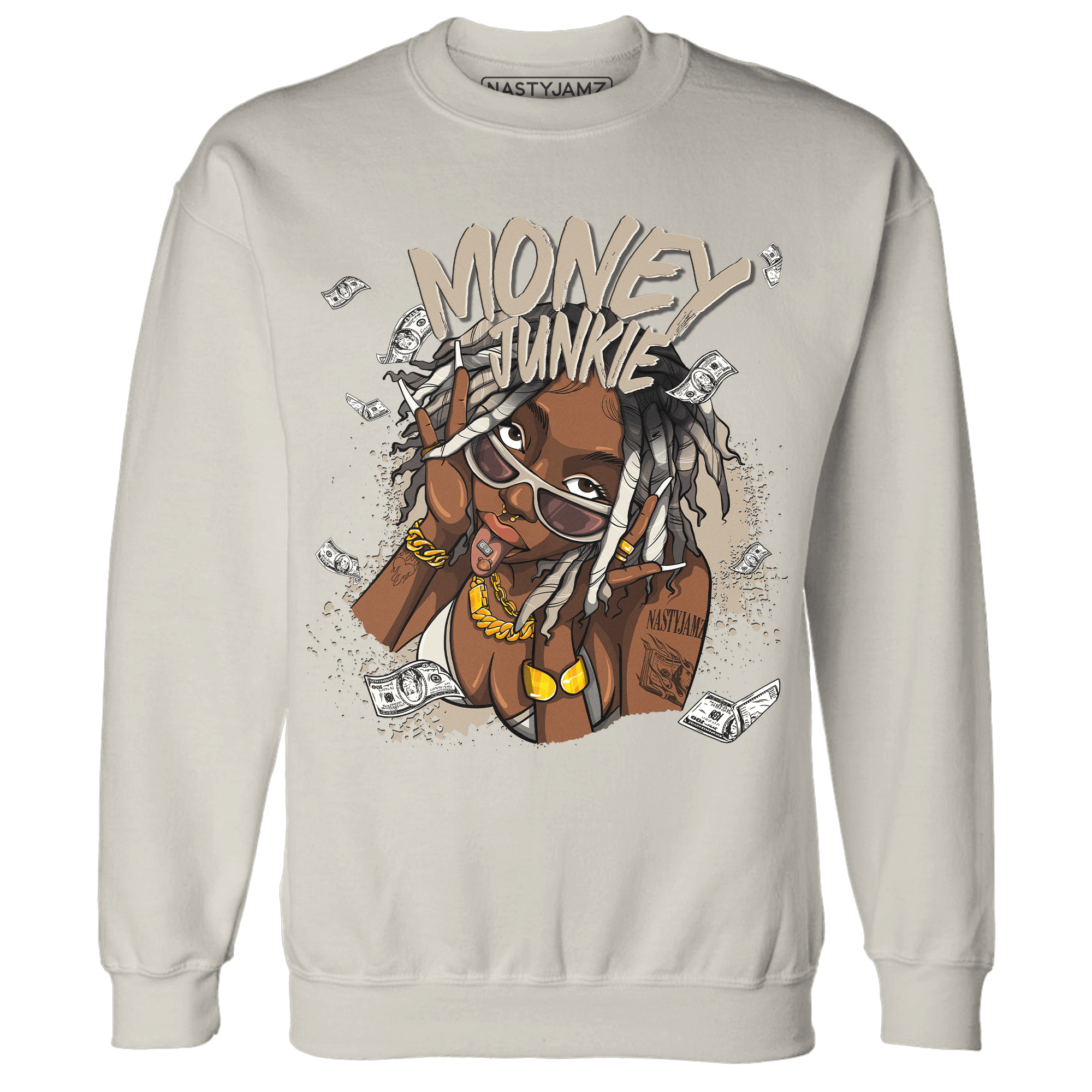 Latte 1s Sweatshirt Match Money Junkie - NastyJamz