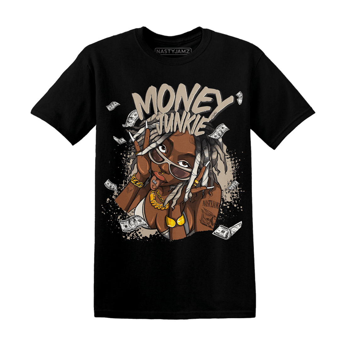 Latte 1s T Shirt Match Money Junkie - NastyJamz