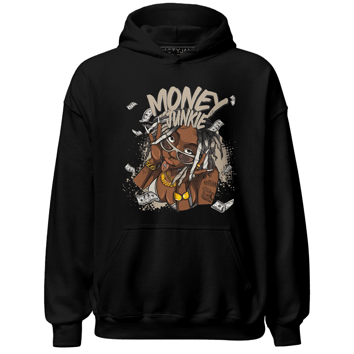 Latte 1s Hoodie Match Money Junkie - NastyJamz