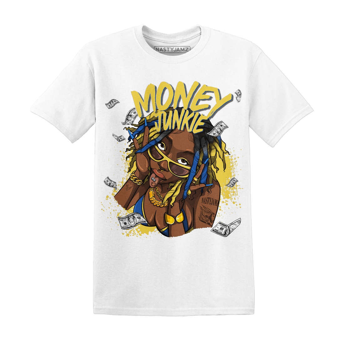 Low OG Canary TVSC 1s T Shirt Match Money Junkie - NastyJamz