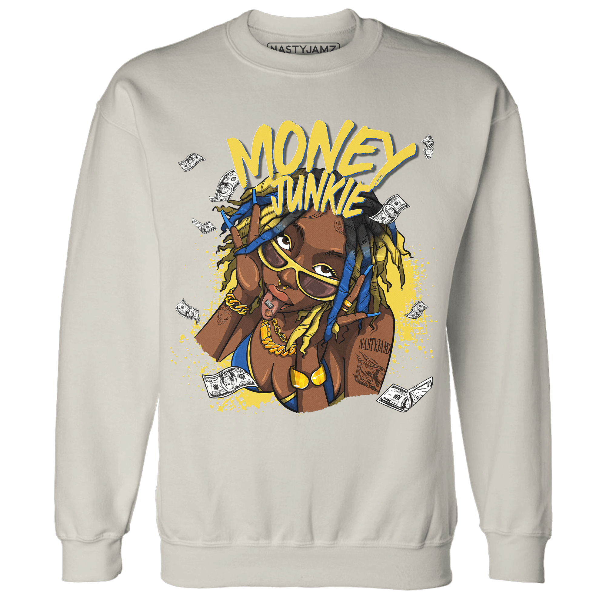 Low OG Canary TVSC 1s Sweatshirt Match Money Junkie - NastyJamz