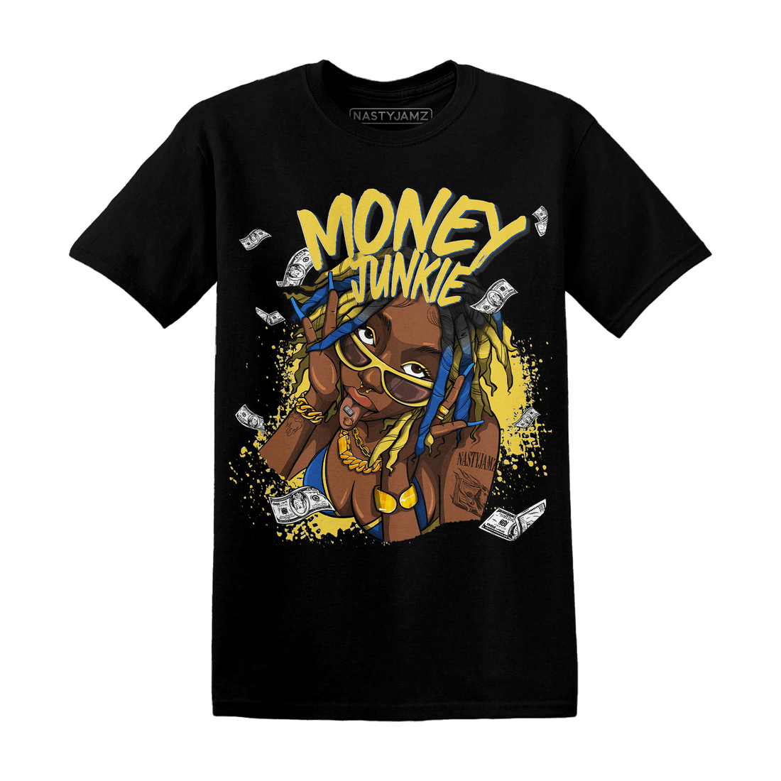 Low OG Canary TVSC 1s T Shirt Match Money Junkie - NastyJamz