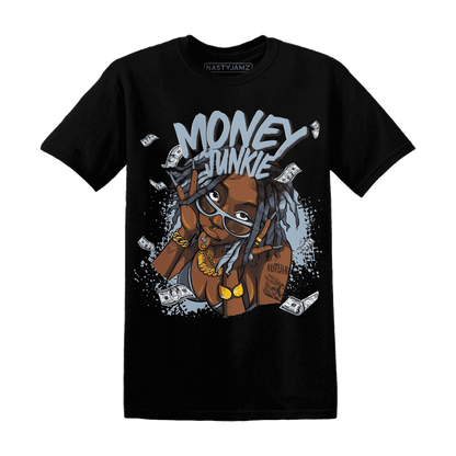 Mid Diffused Blue Grey 1s T Shirt Match Money Junkie - NastyJamz
