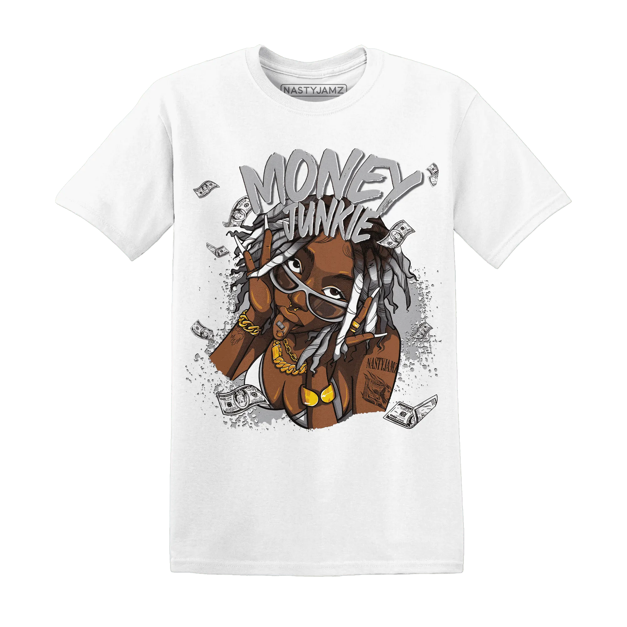 Wolf-Grey-1s-T-Shirt-Match-Money-Junkie