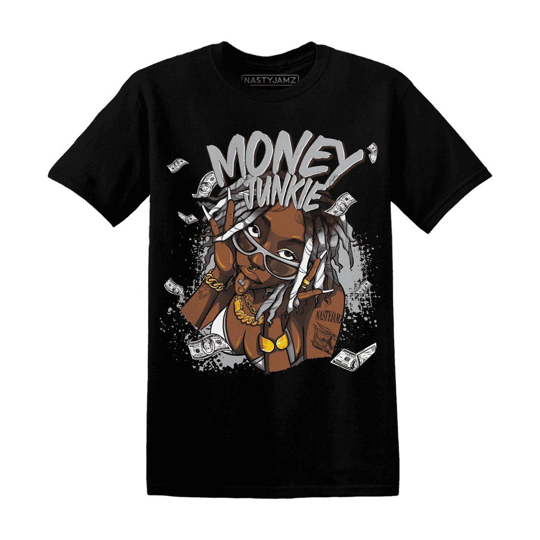 Wolf-Grey-1s-T-Shirt-Match-Money-Junkie