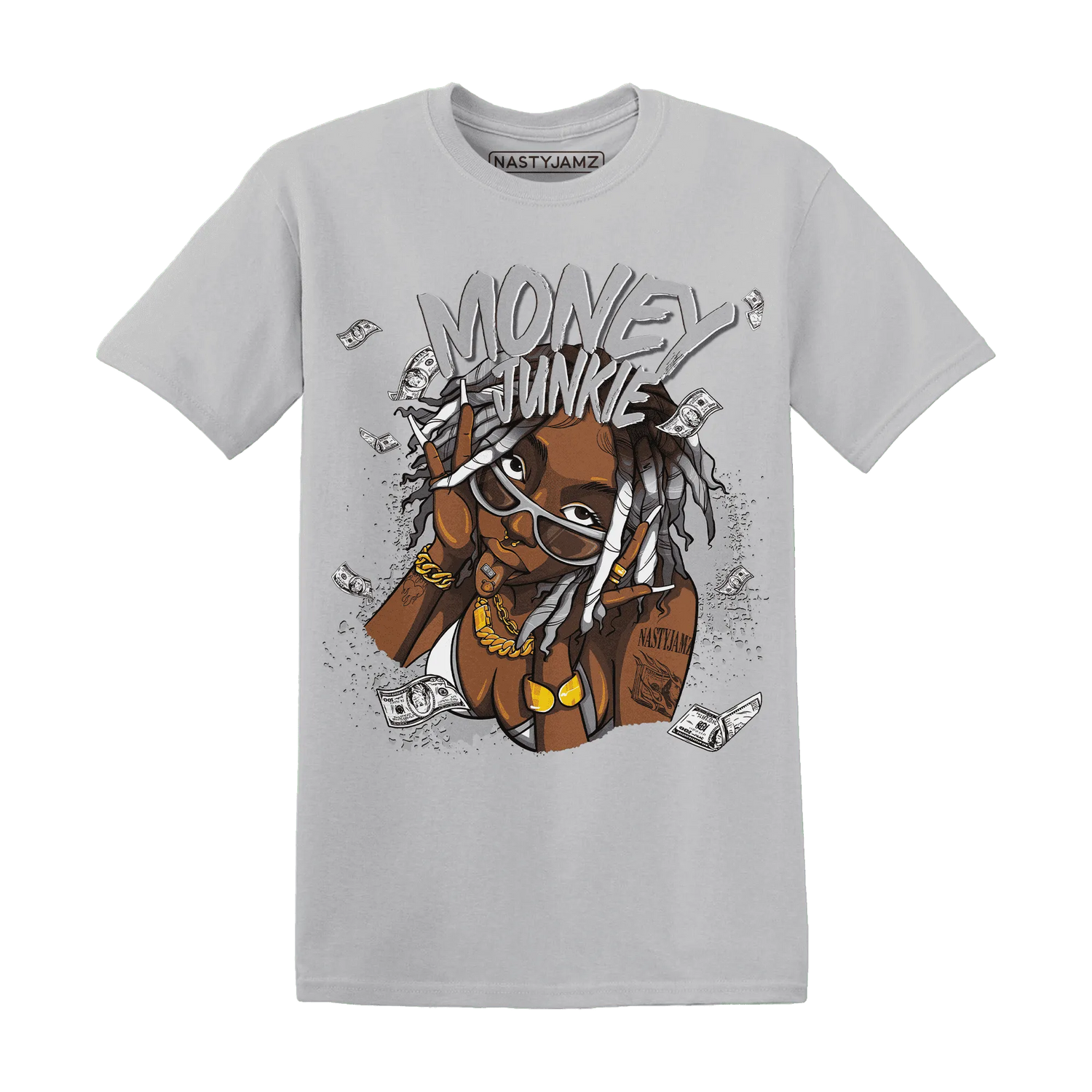 Wolf-Grey-1s-T-Shirt-Match-Money-Junkie