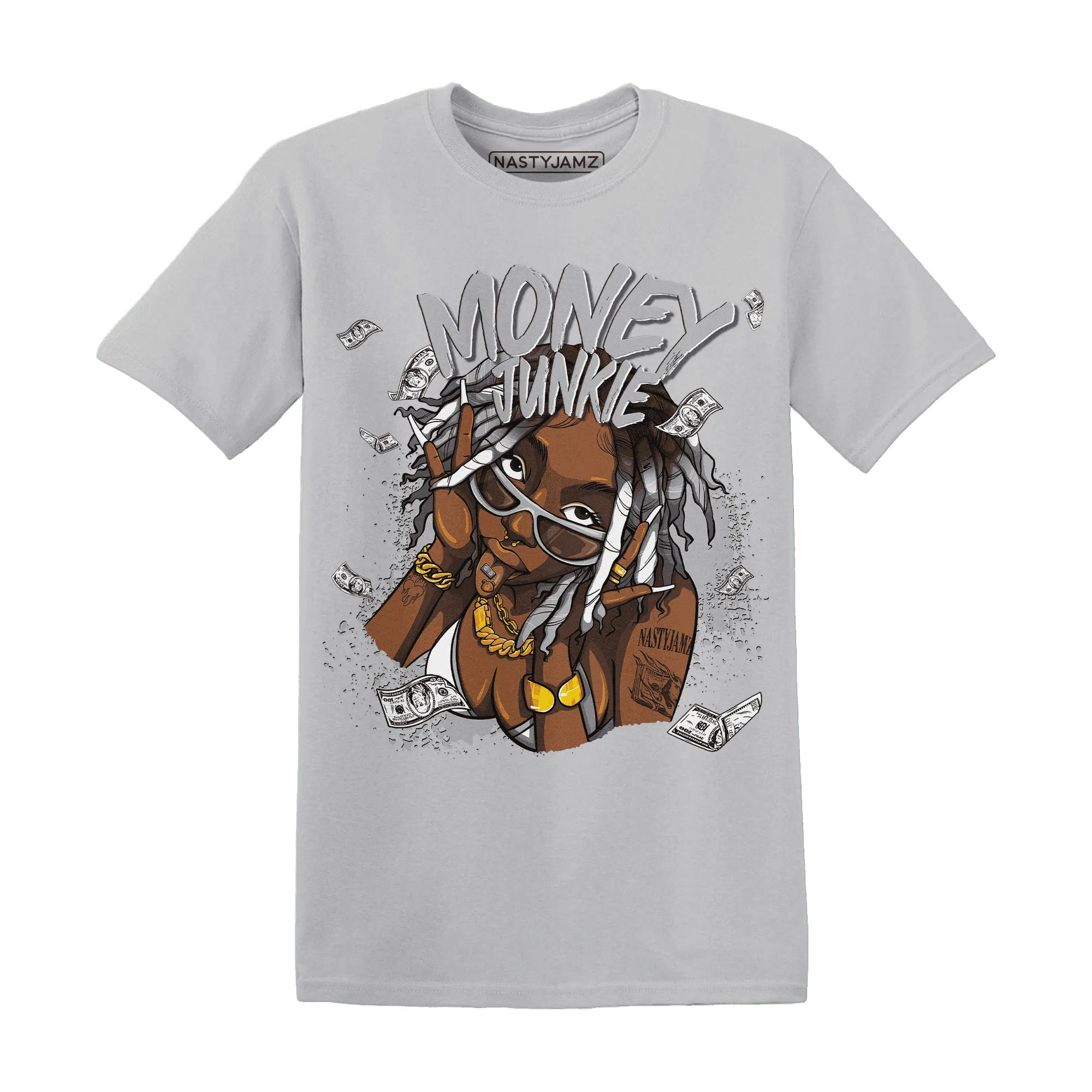 Wolf-Grey-1s-T-Shirt-Match-Money-Junkie