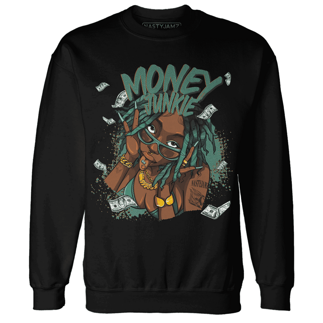 Nina CN Abney 3s Sweatshirt Match Money Junkie - NastyJamz