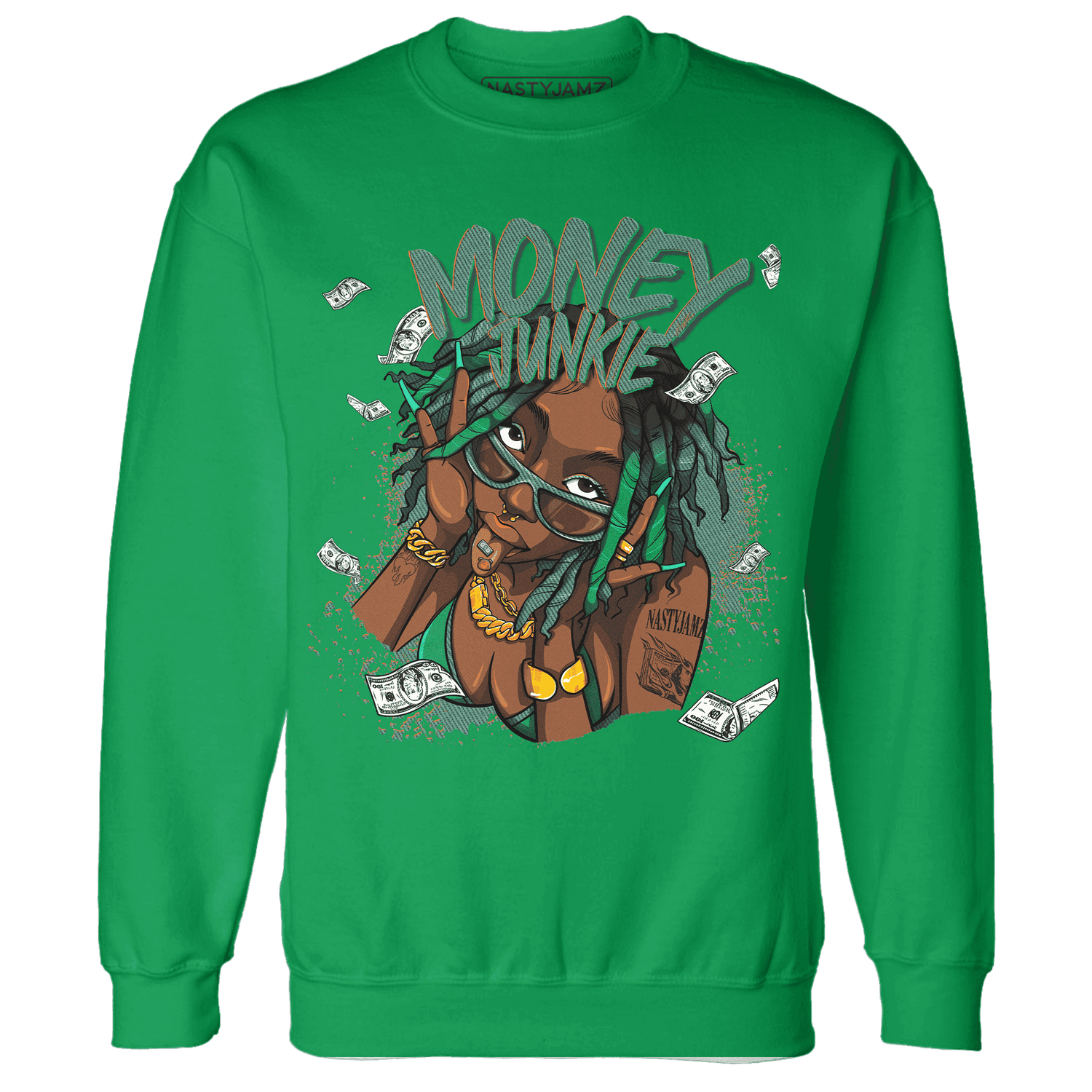 Nina CN Abney 3s Sweatshirt Match Money Junkie - NastyJamz