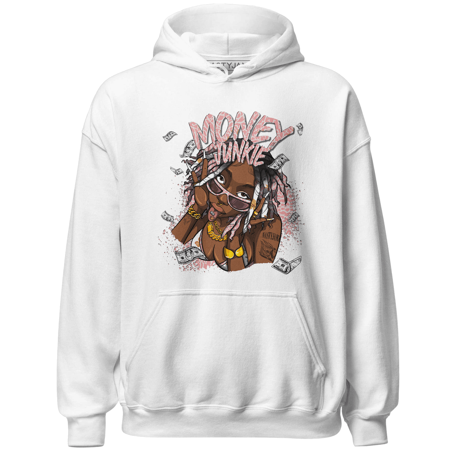 Red Stardust 3s Hoodie Match Money Junkie - NastyJamz