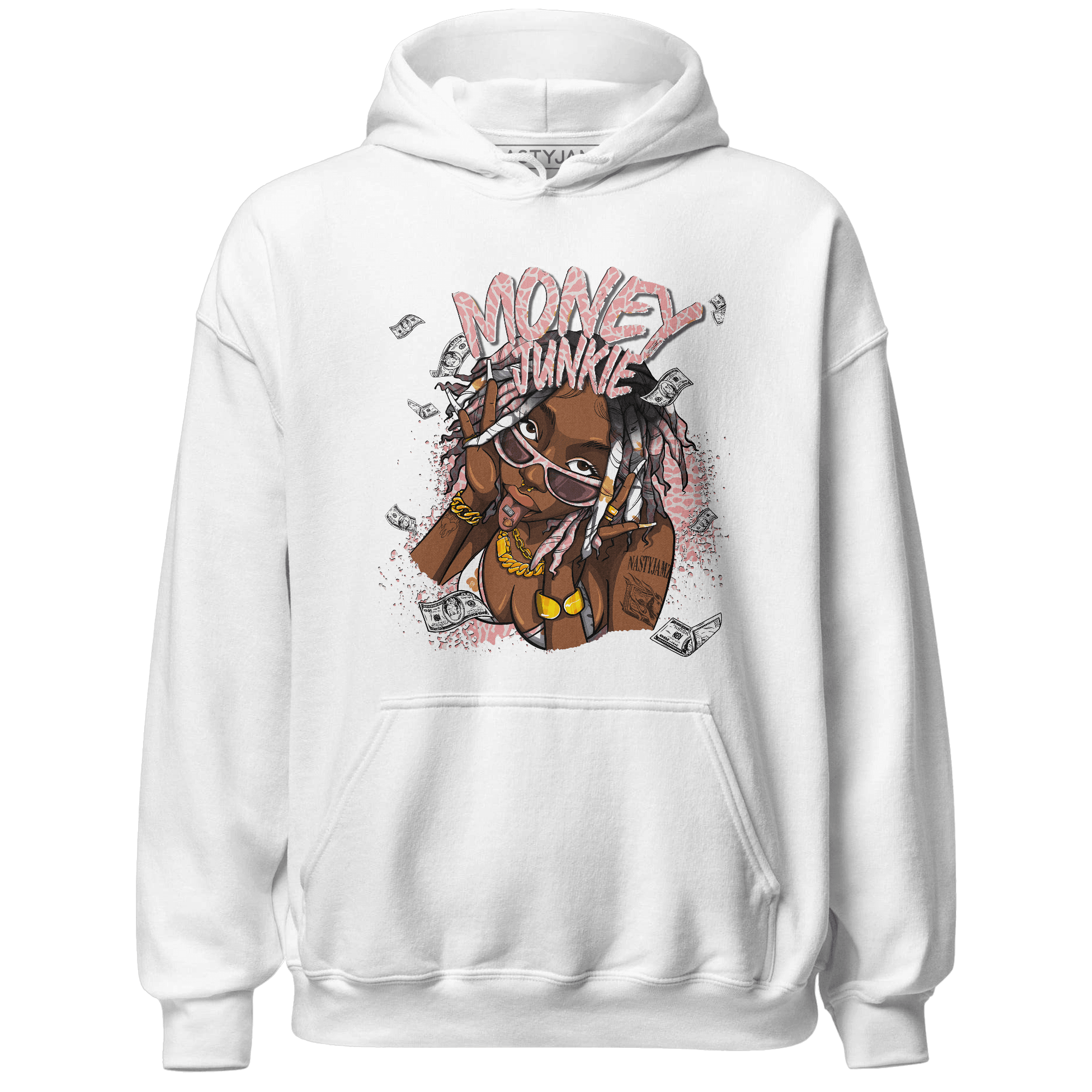 Red Stardust 3s Hoodie Match Money Junkie - NastyJamz