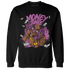 GS Hyper Violet 4s Sweatshirt Match Money Junkie - NastyJamz