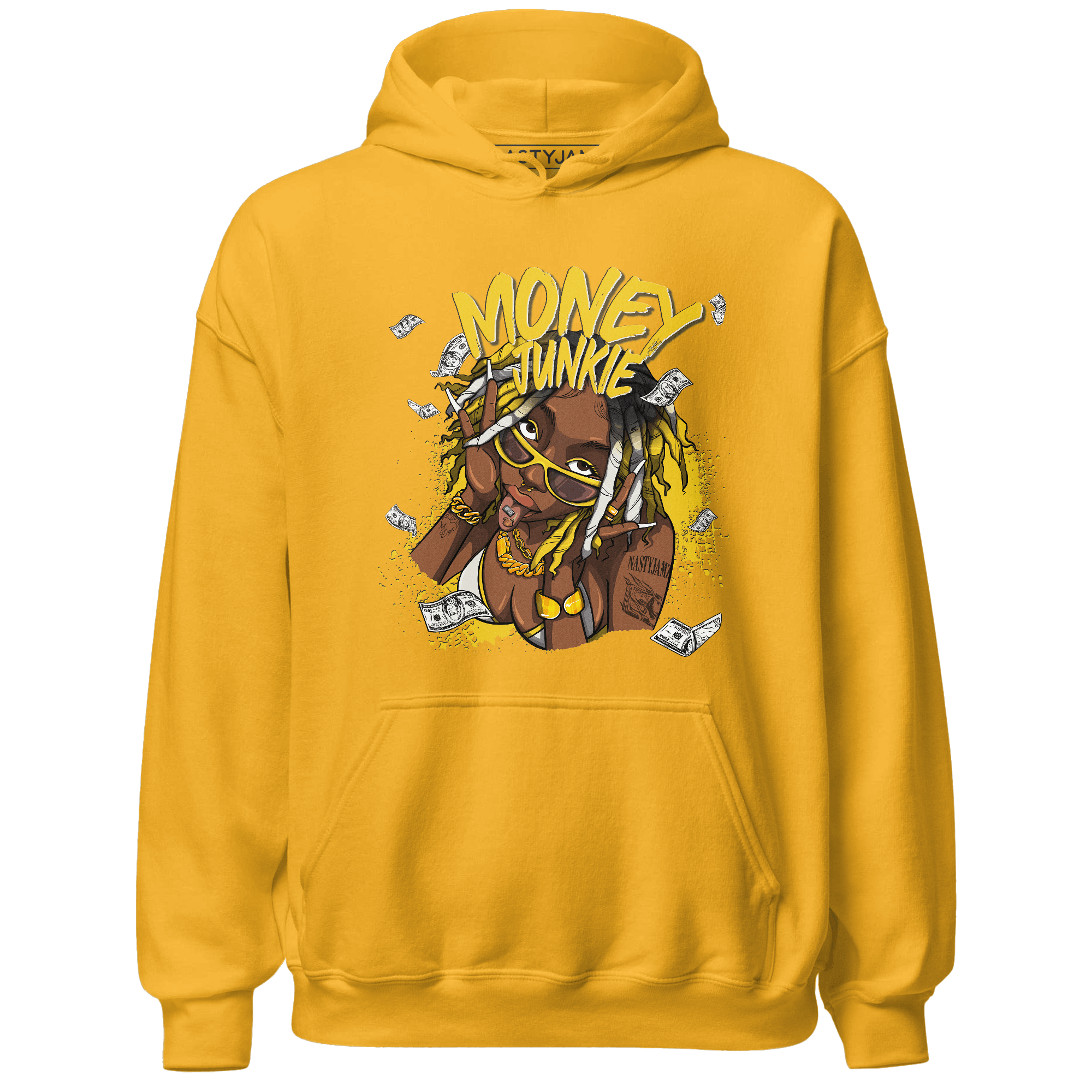 Vivid Sulfur 4s Hoodie Match Money Junkie - NastyJamz