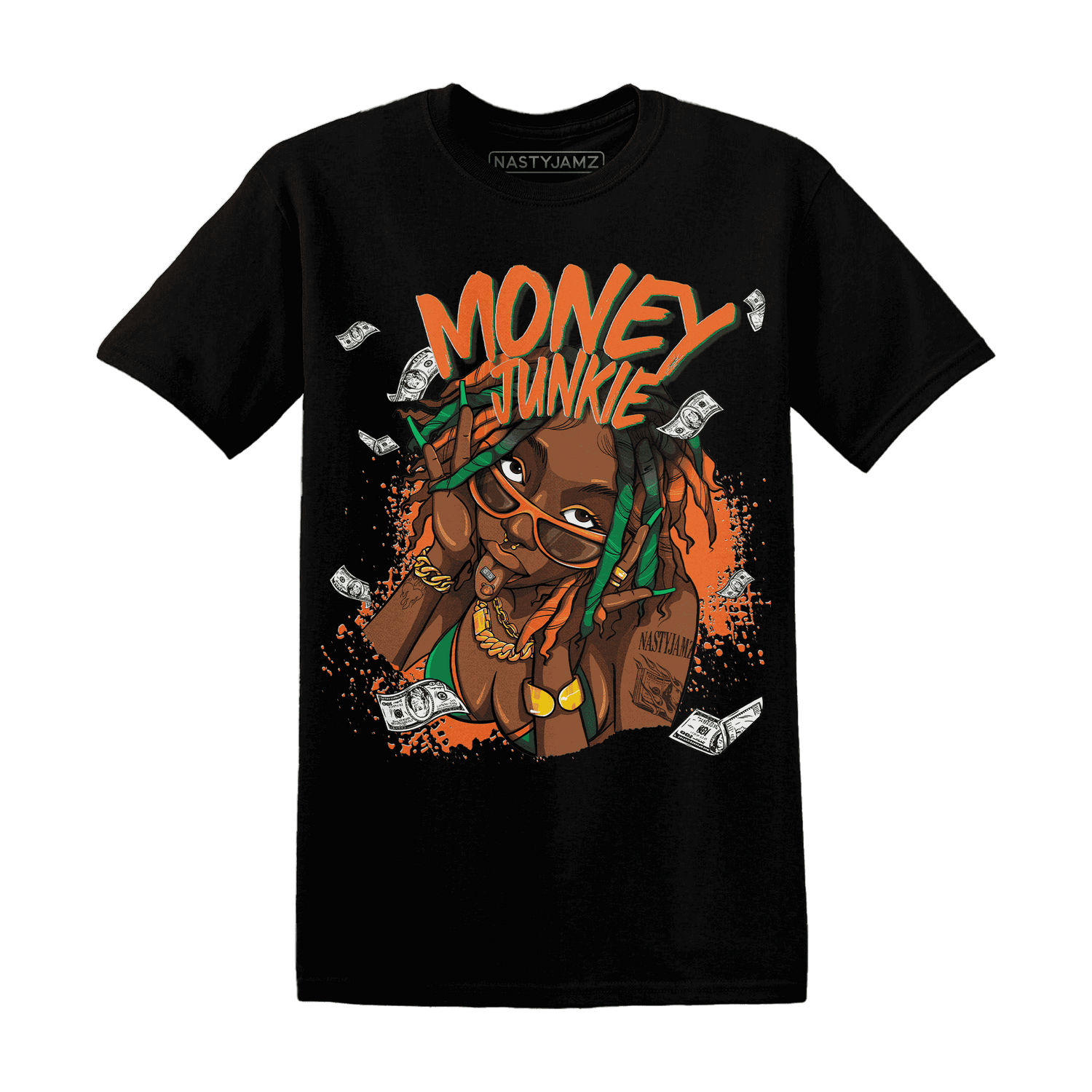 MAM Hurricanes 5s T Shirt Match Money Junkie - NastyJamz