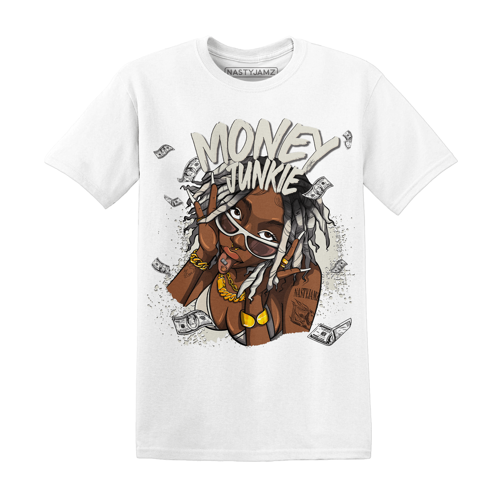 SE Sail 5s T Shirt Match Money Junkie - NastyJamz