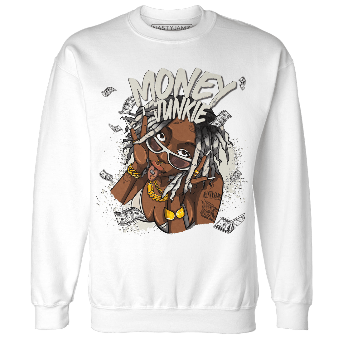 SE Sail 5s Sweatshirt Match Money Junkie - NastyJamz