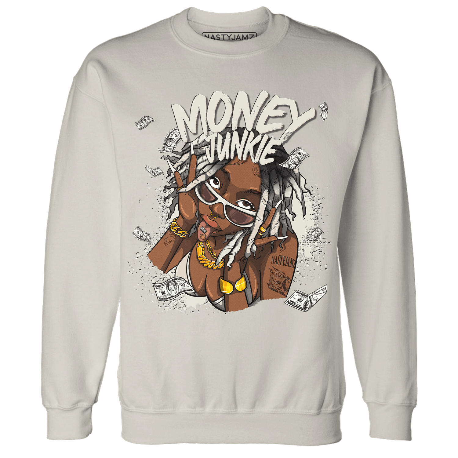 SE Sail 5s Sweatshirt Match Money Junkie - NastyJamz