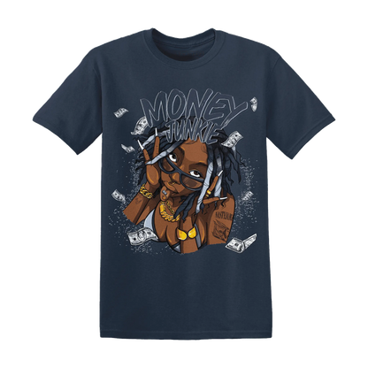 White-Navy-6s-T-Shirt-Match-Money-Junkie