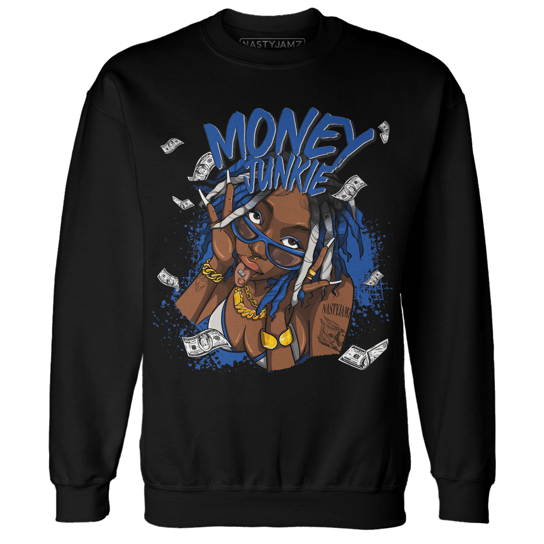 Air Max 1 86 Royal Sweatshirt Match Money Junkie - NastyJamz
