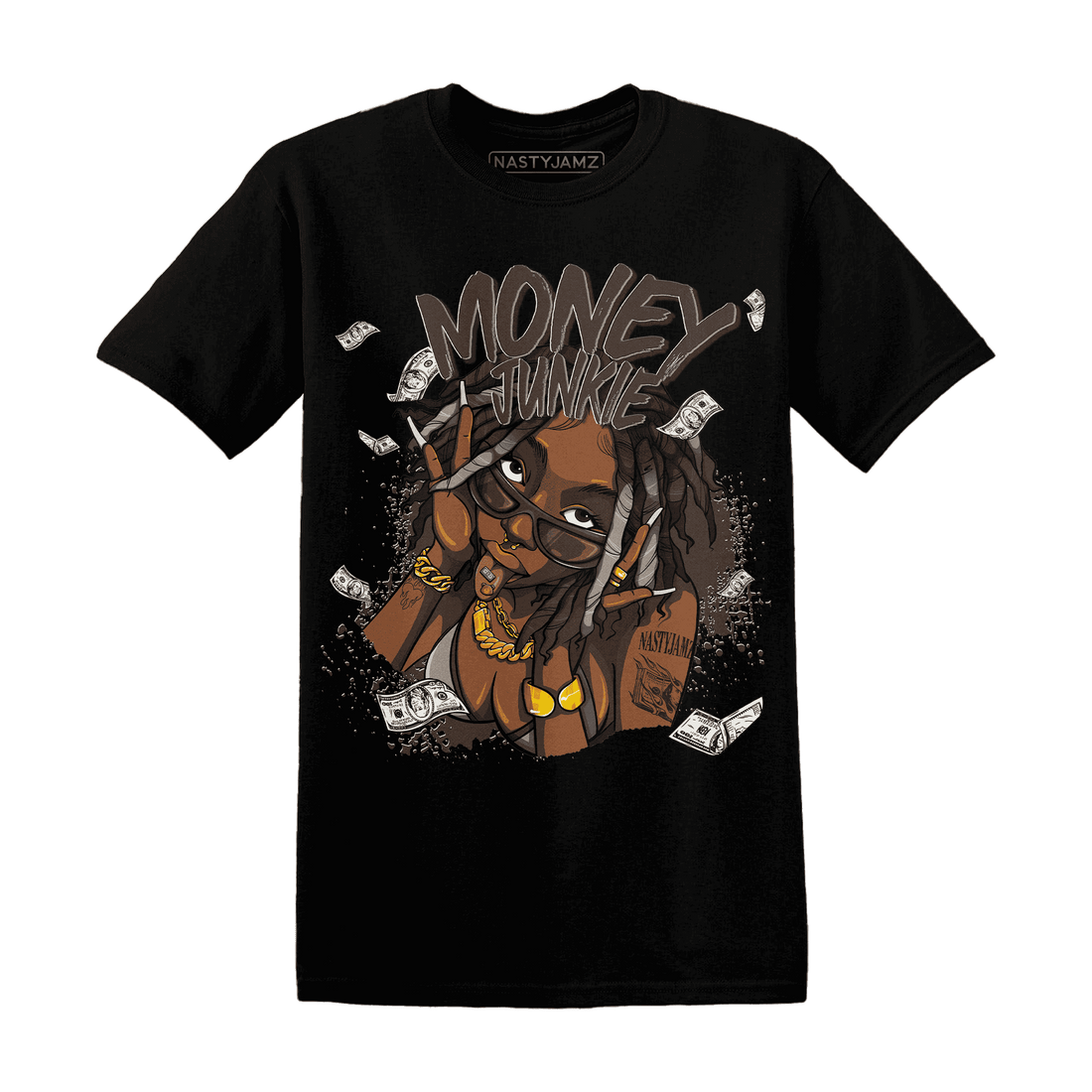 Dunk Low Baroque Brown T Shirt Match Money Junkie - NastyJamz