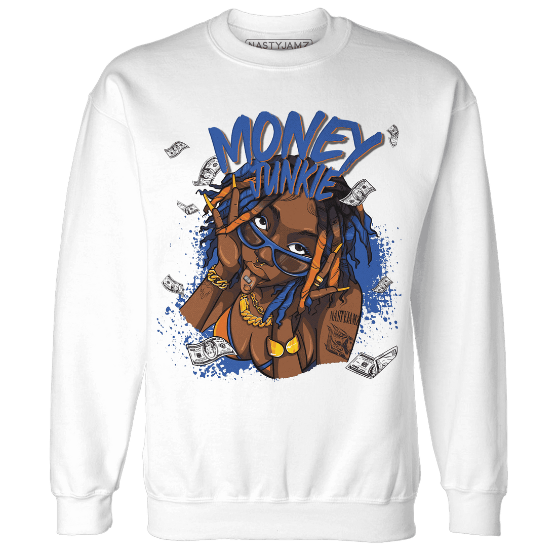 Dunk Low Knicks Sweatshirt Match Money Junkie - NastyJamz