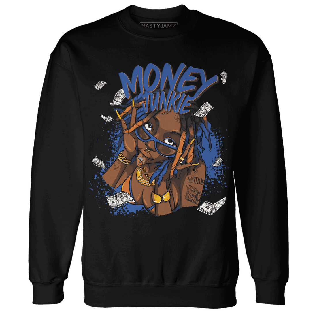 Dunk Low Knicks Sweatshirt Match Money Junkie - NastyJamz