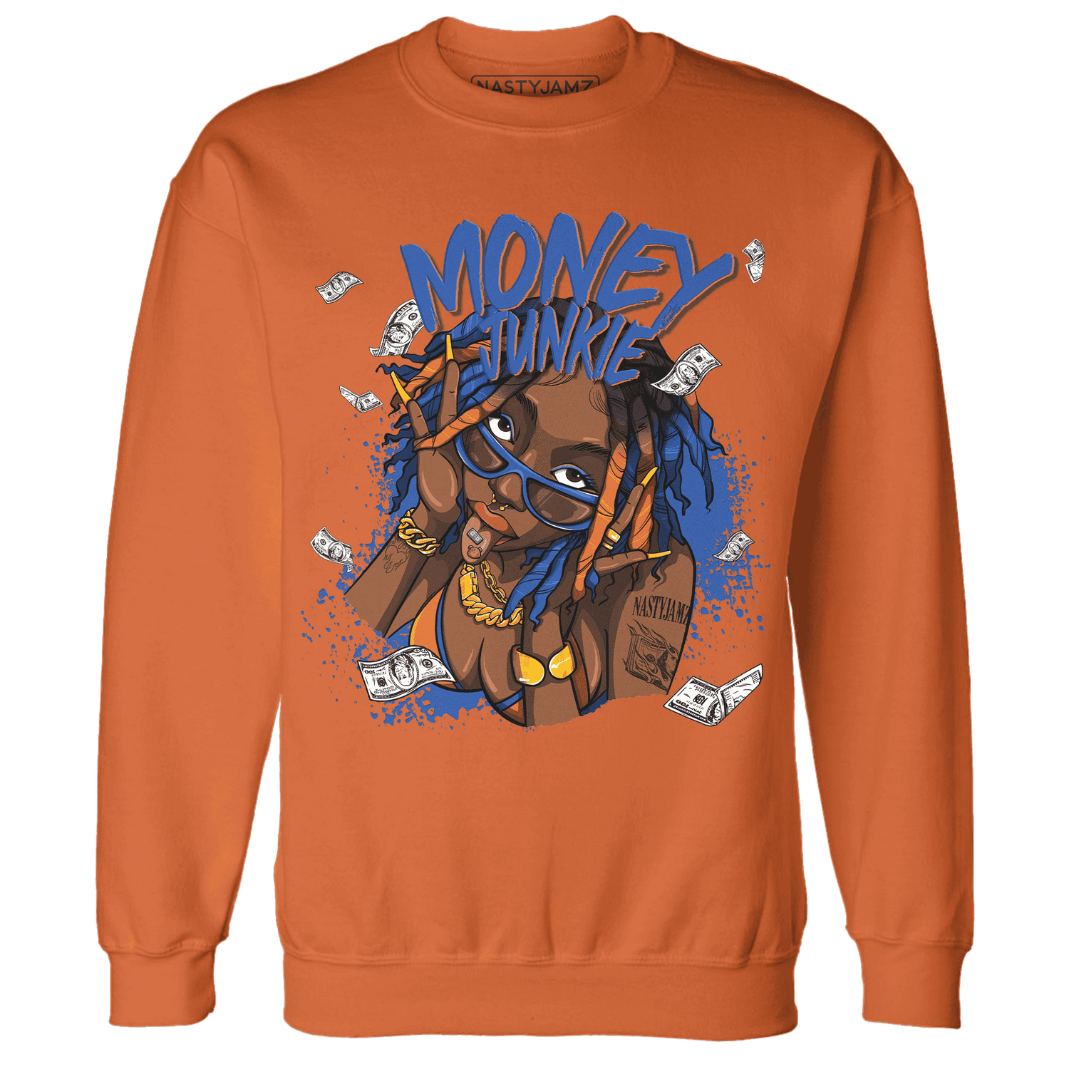 Dunk Low Knicks Sweatshirt Match Money Junkie - NastyJamz