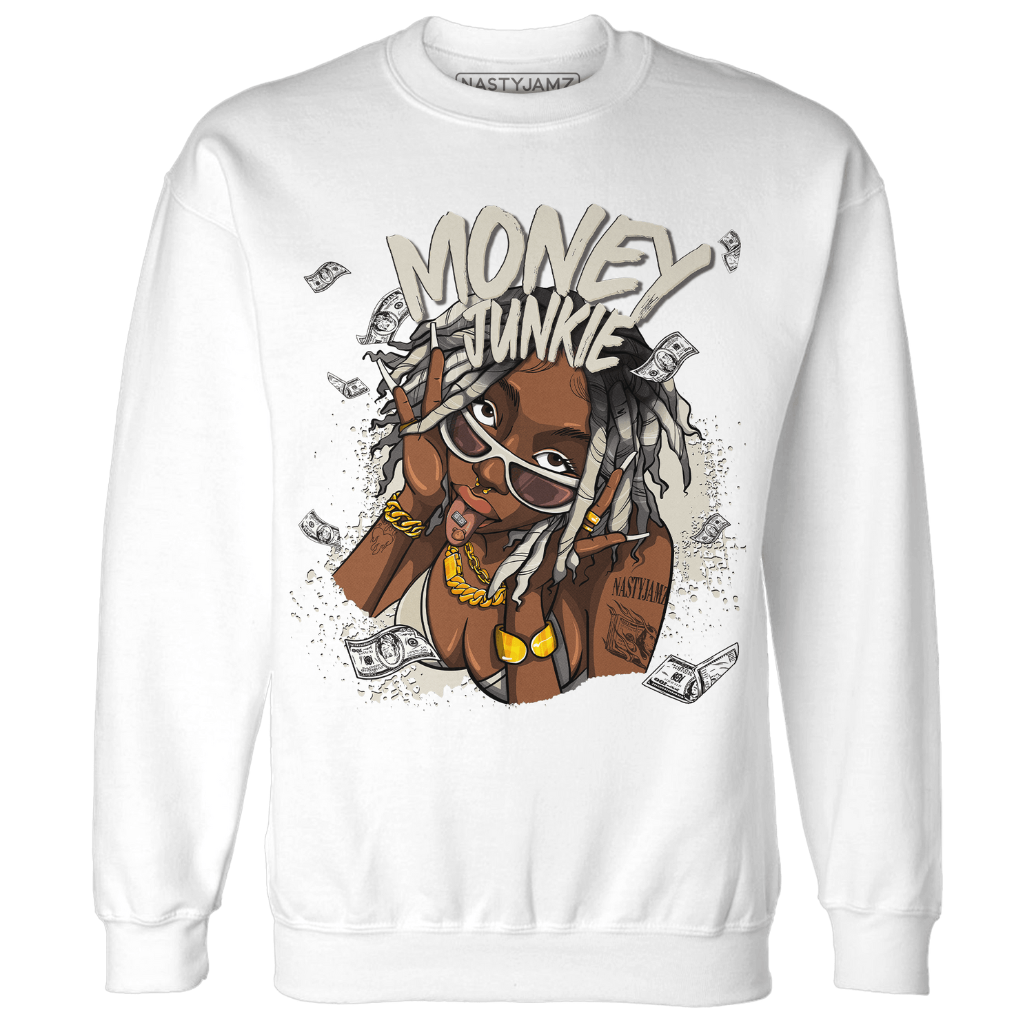 Gratitude 11s Sweatshirt Match Money Junkie - NastyJamz