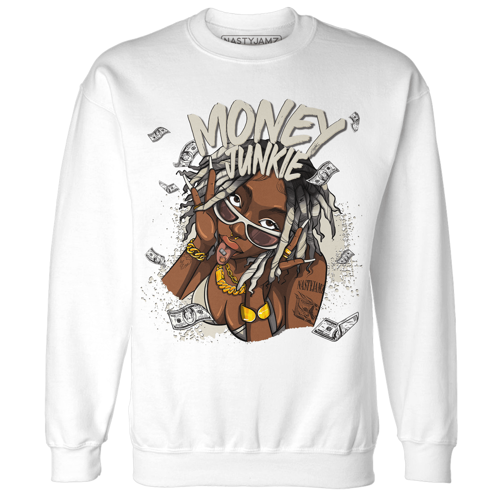 Gratitude 11s Sweatshirt Match Money Junkie - NastyJamz